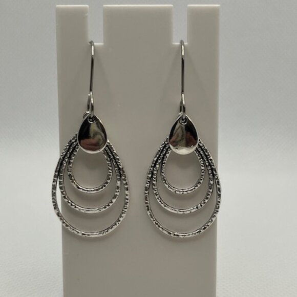 Triple Loop Earrings - Picture 5 of 9